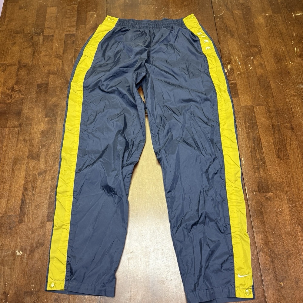 Vtg Nike Tear Away Snap Basketball Warmup Pants Mens Large Breakaway Windbreaker